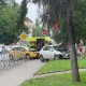 Жесткое ДТП произошло в центре Курска, машины выбросило на тротуар