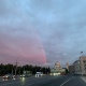 Жители Курска наблюдали редкий закат с радугой