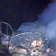 В Курской области сгорел автомобиль после ДТП на воронежской трассе