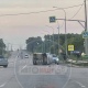 На курской объездной в ДТП перевернулся автомобиль