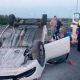 В Курской области перевернулась машина на федеральной трассе, есть пострадавшие