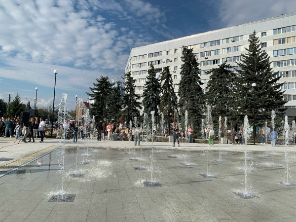 В Курске запустили новый фонтан