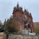 В Курске снесли ограду костела, в котором венчался Малевич