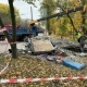 В Курске снесли бетонную остановку с мозаикой