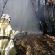 В Курской области огонь уничтожил дом