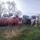 В Курской области перевернулся трактор с цистерной, пострадал водитель