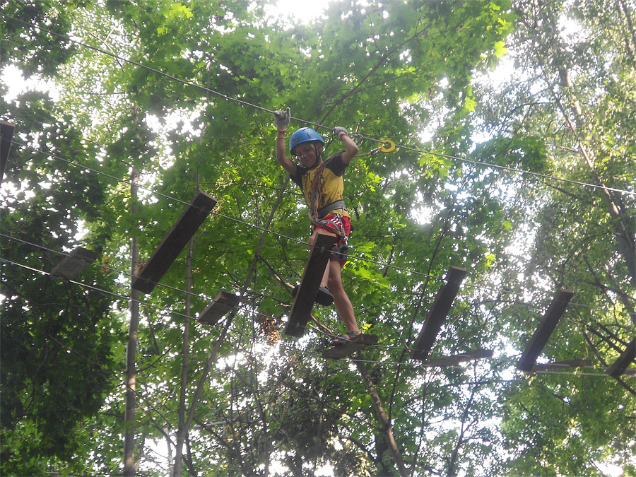 Гордость орловского парка – уникальная веревочная дорога Гордость орловского парка – уникальная веревочная дорога