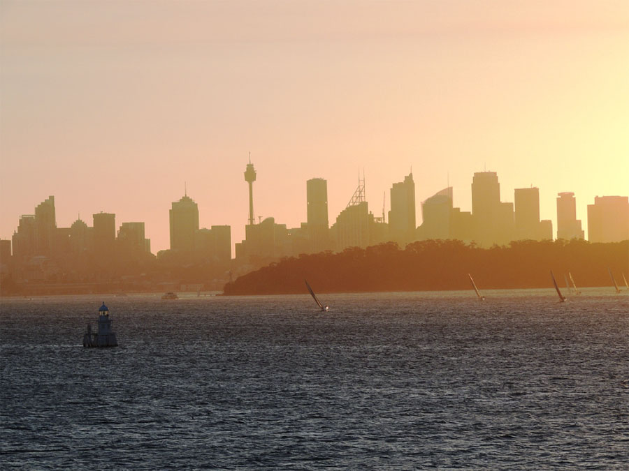 Сидней. Закат Сидней. Закат