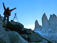 Утро после ночевки в пещере у Торрес-дель-Пайне Утро после ночевки в пещере у Торрес-дель-Пайне